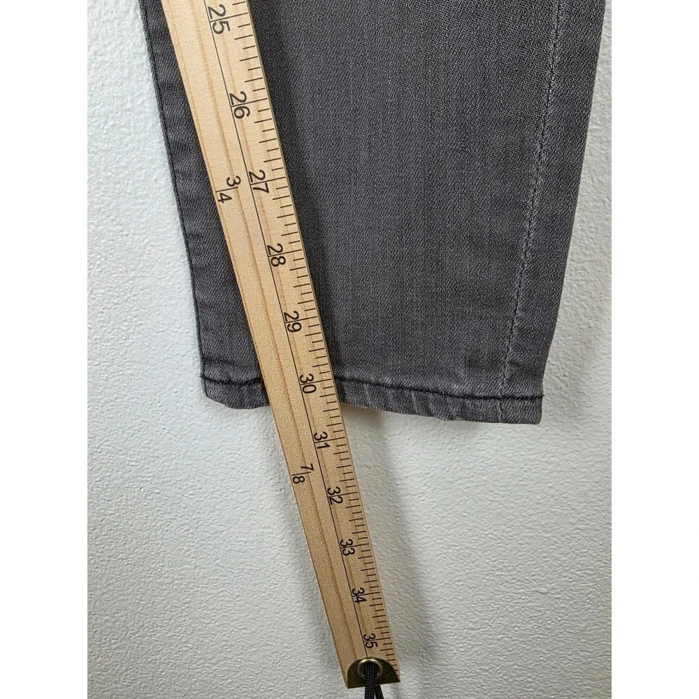 Big Star Alex Skinny Jeans Womens 29 Charcoal Grey Faded Mid Rise Denim FWALX3SU